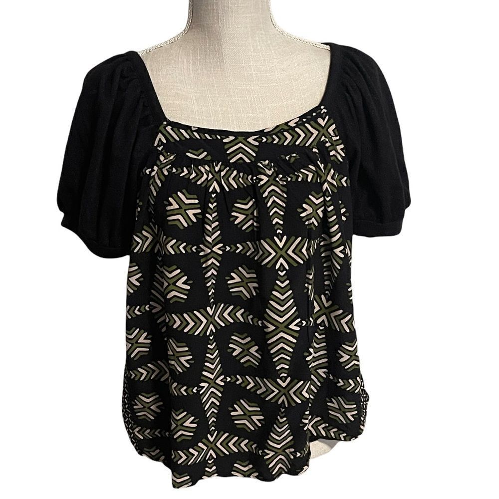 Anthropologie Maeve Catania Puff Sleeve Blouse